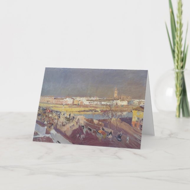 Joaquín Sorolla- Triana bridge, Seville Card (Front)