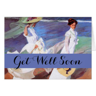 Joaquin Sorolla Women Walking Beach Cards