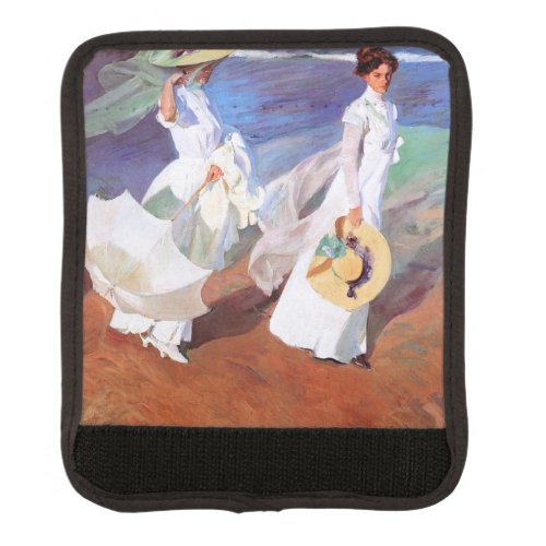 Joaquin Sorolla Women Walking Beach Luggage Handle Wrap