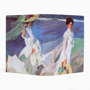 Joaquin Sorolla Women Walking Beach Mini Binder