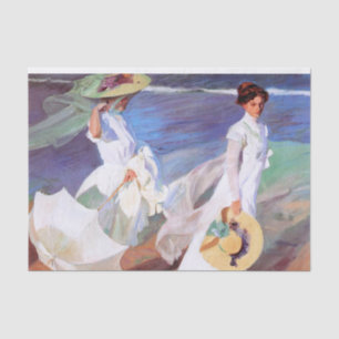 Joaquin Sorolla Women Walking Beach Tissue Paper