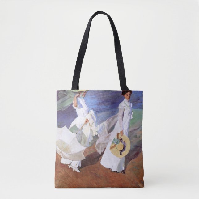 Joaquin Sorolla Women Walking Beach Tote Bag (Front)