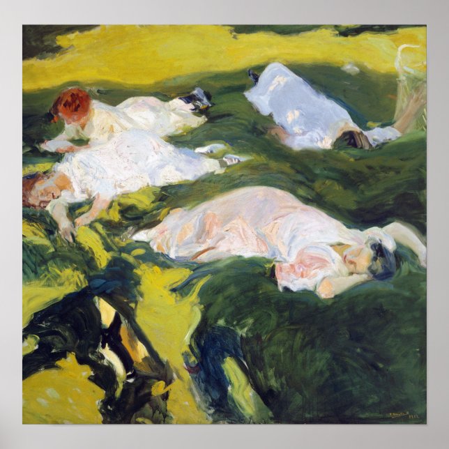 Joaquín Sorolla y Bastida La Siesta Poster (Front)