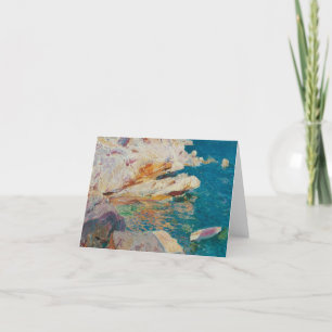 Joaquin Sorolla Y Bastida - Rocks At Javea. Letterpress Thank You Card