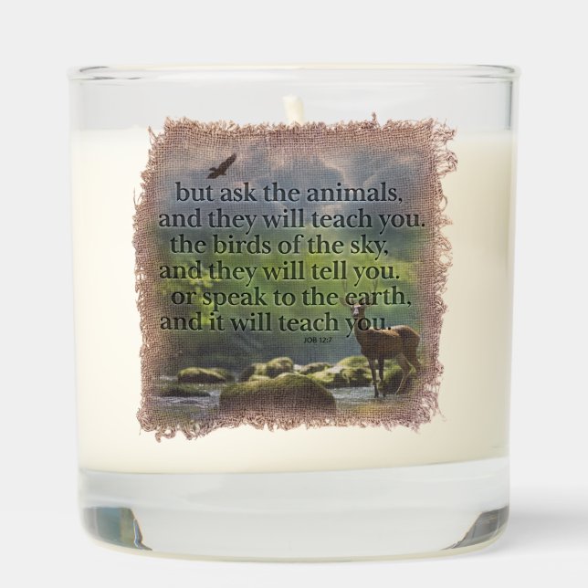 JOB 12:7 - Candle (Right)