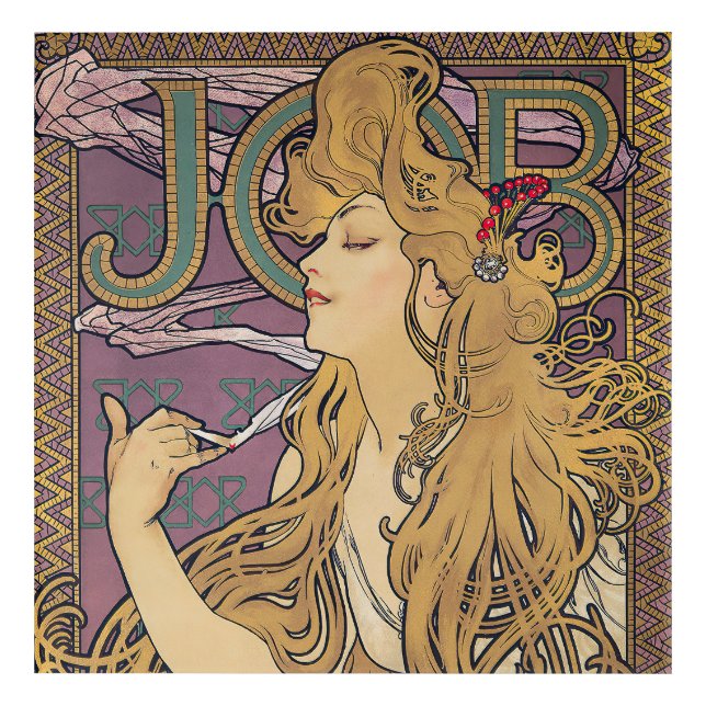 Job (1896) by Alphonse Mucha  Acrylic Print (Front)