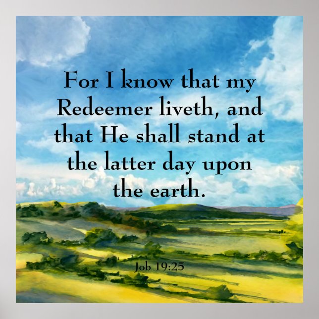 Job 19:25  poster (Front)