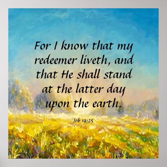 Job 19:25  poster