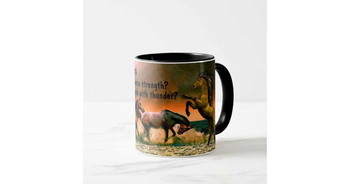 Job 39:19 mug | Zazzle