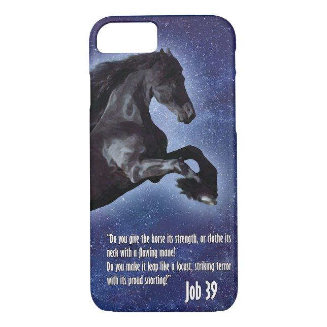 Job 39 Horse iPhone 7 Case (Back)