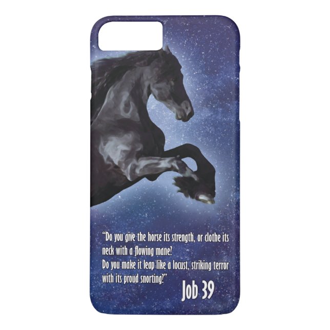 Job 39 Horse iPhone 7 Plus Case (Back)