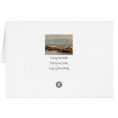 Job 9:8 Seascape with rocks and waves Cards (Back Horizontal)