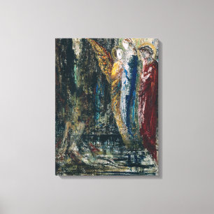 Job and the Angels, c.1890 Canvas Print