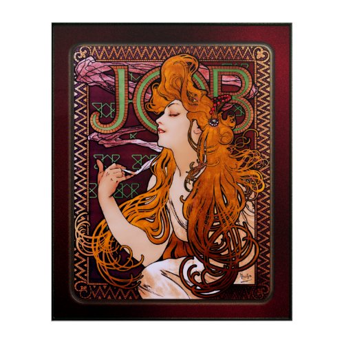 JOB by Alphonse Mucha Vintage Art Nouveau Artwork