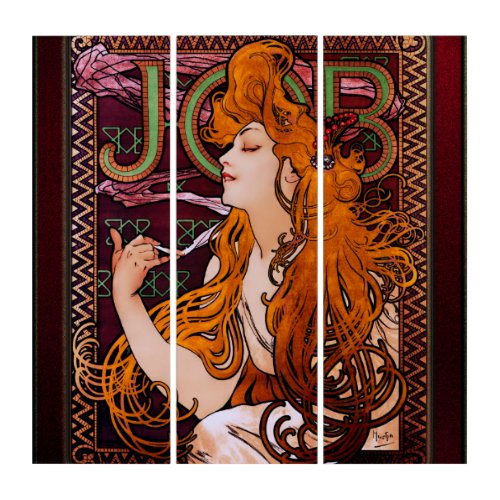 JOB by Alphonse Mucha Vintage Art Nouveau Artwork