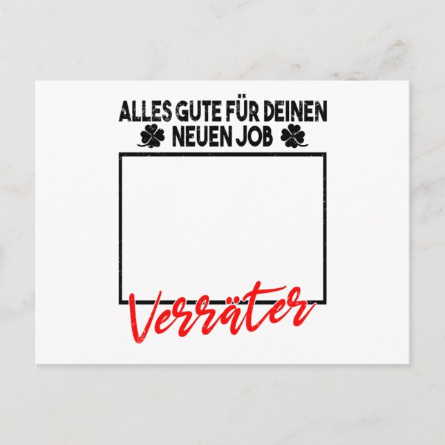 Job Change Farewell Farewell Gift For Colleagues Postcard (Front)