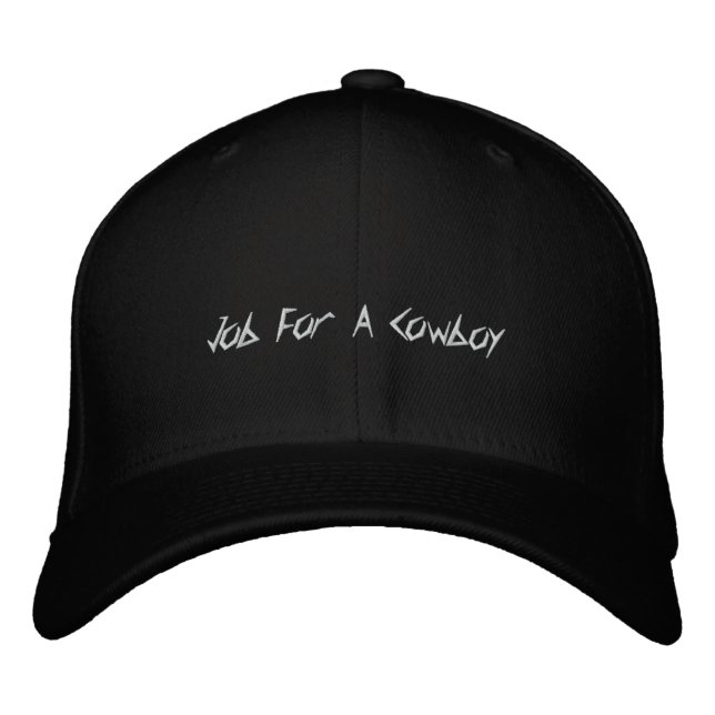 Job For A Cowboy Embroidered Baseball Hat (Front)