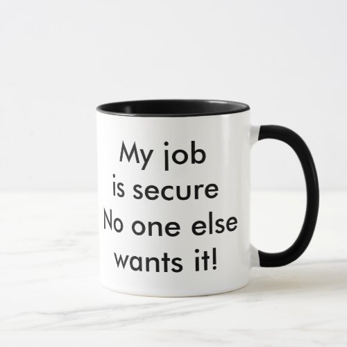 job humor mug
