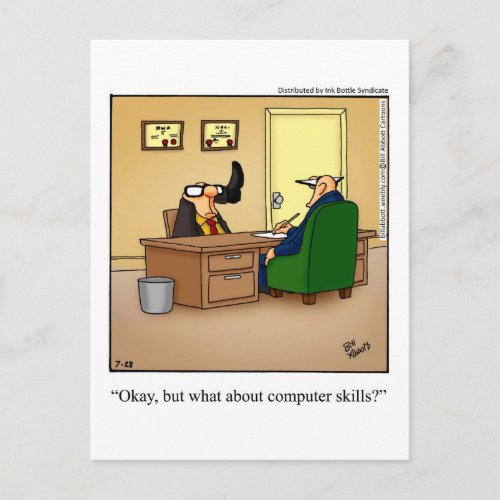 Job Hunting Humor Postcard