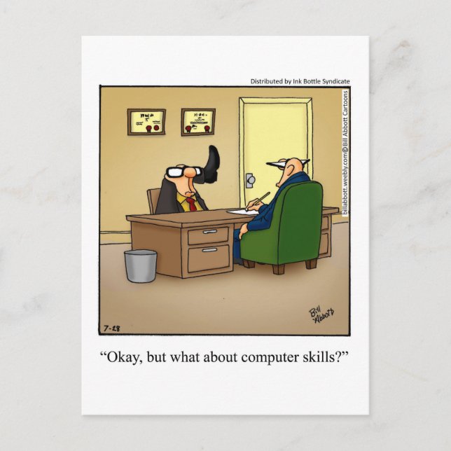 Job Hunting Humor Postcard (Front)