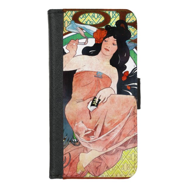 JOB, Mucha iPhone Wallet Case (Front)