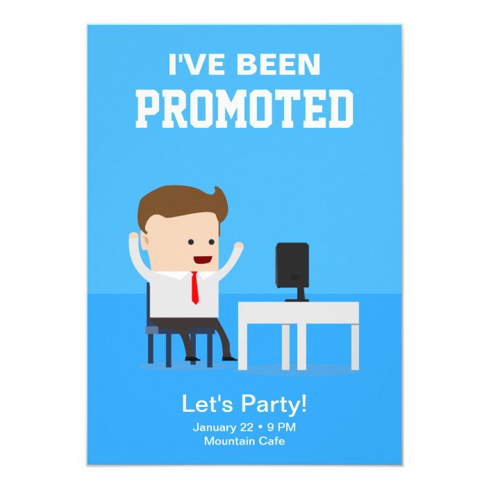 Job Promotion Announcement Party Invitation