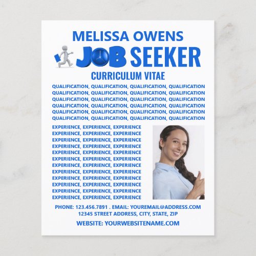 Job Seekers Logo Curriculum Vitae Flyer