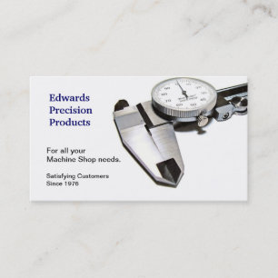 Job Shop and Machine Shop Business Card