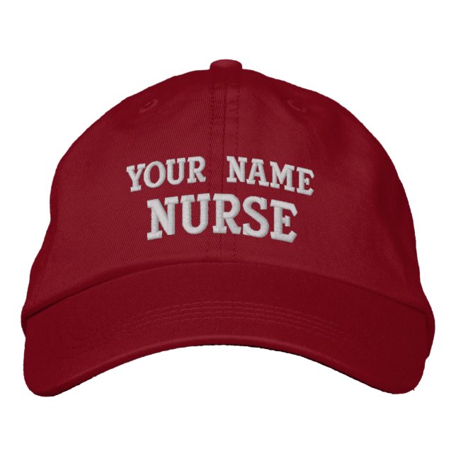 Job Tees Personalized Nurse Hat (Front)