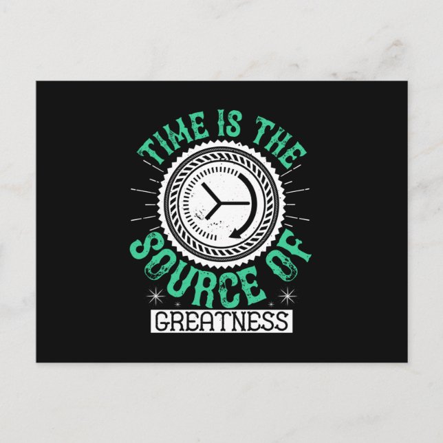 Job - Time Is The Source Of Greatness Postcard (Front)
