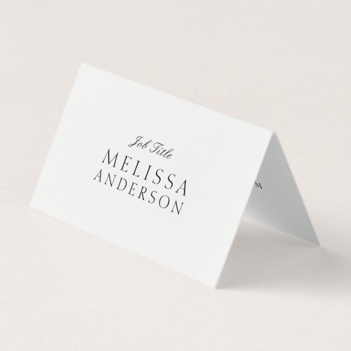 Job Title Elegant Business Card