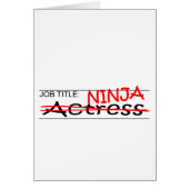 Job Title Ninja Actress (Front)