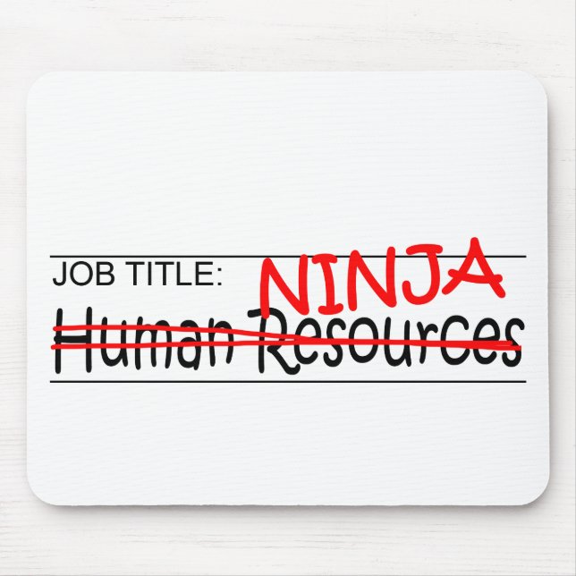 Job Title Ninja - HR Mouse Pad (Front)