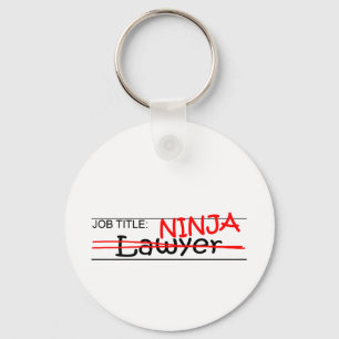 Job Title Ninja - Lawyer Keychain