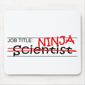 Job Title Ninja - Scientist Mouse Pad