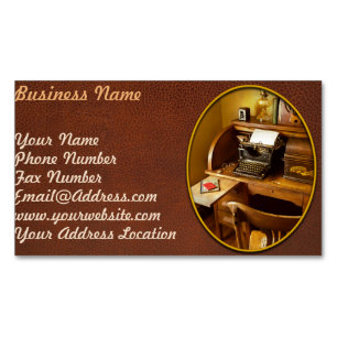 Job - Typist - A person with many interests Business Card Magnet