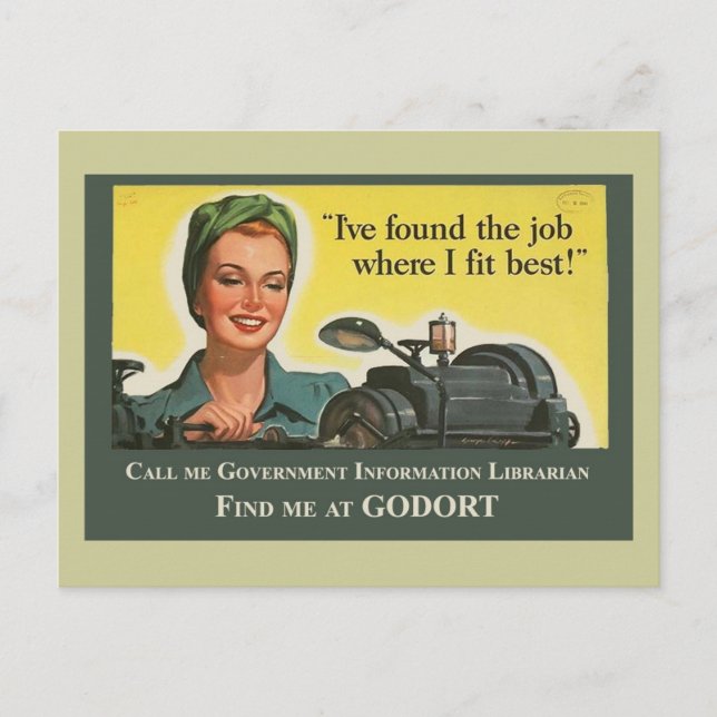 Job Where I Fit Best Postcard (Front)