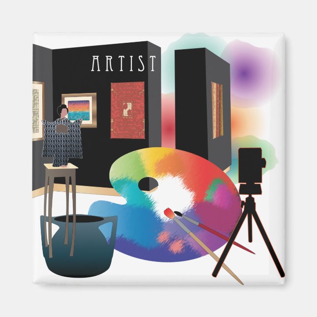Jobs Artist Magnet (Front)