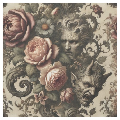 Jobs for Boys – Gothic Statement Tile Fabric