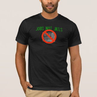 Jobs Not jails Black t shirt