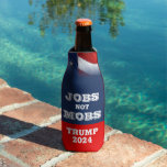 Jobs Not Mobs Trump 2024 Bottle Cooler