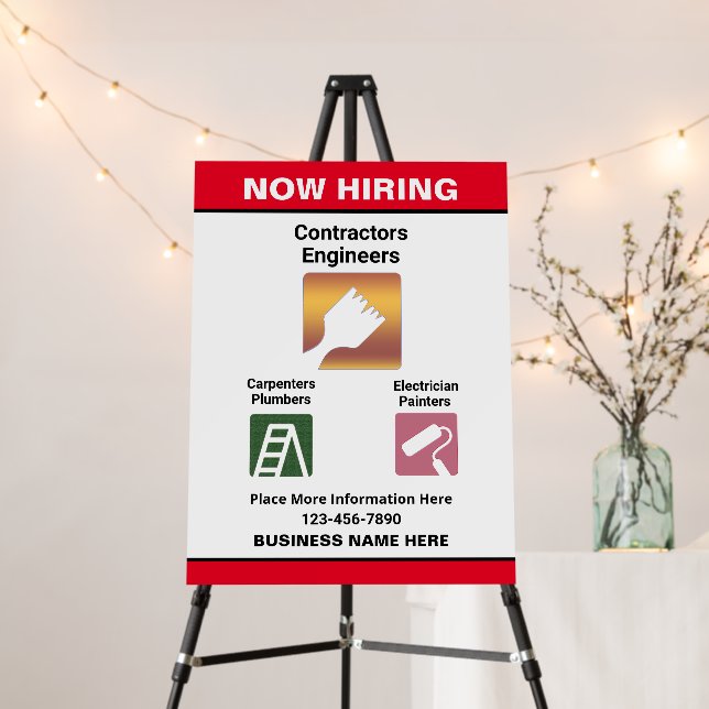 Jobs Now Hiring Employees Business Custom  Foam Board (In Situ (Stand))