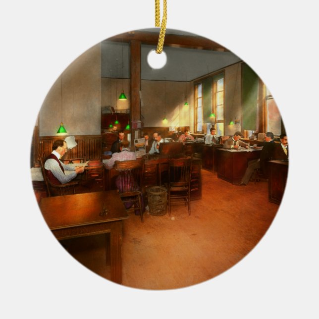 Jobs Other - Office - Its news worthy 1899 Ceramic Ornament (Front)