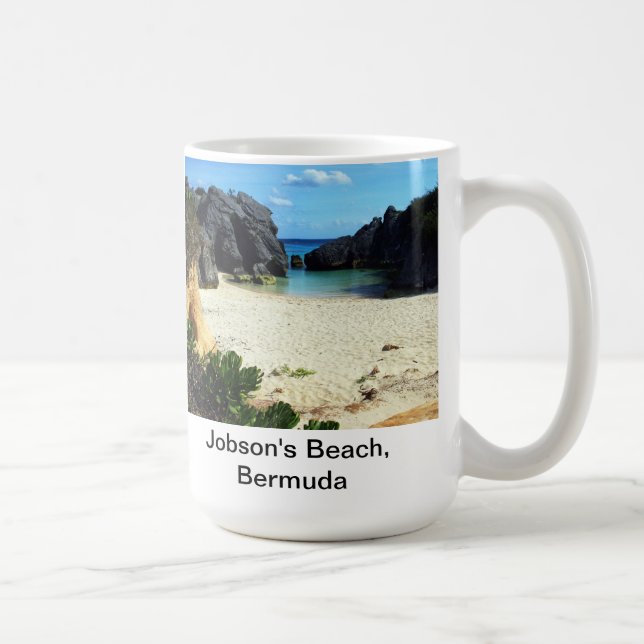 Jobson's Beach, Bermuda Coffee Mug (Right)
