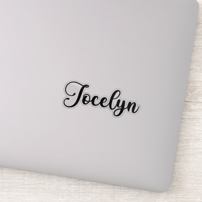 Jocelyn Name - Handwritten Calligraphy Sticker (Detail)