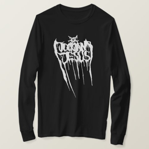 Jock Jam Jesus Death Metal Logo Longsleeve T_Shirt