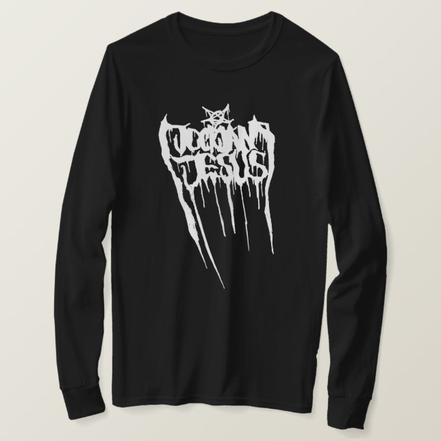 Jock Jam Jesus Death Metal Logo Longsleeve T-Shirt (Design Front)