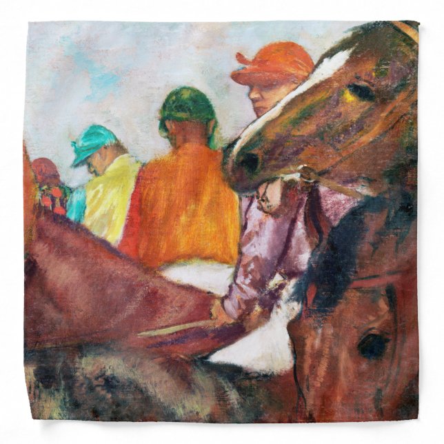 Jockey and Horse, Edgar Degas Bandana (Front)