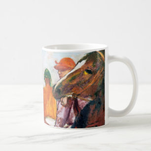 Jockey and Horse, Edgar Degas Coffee Mug