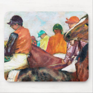 Jockey and Horse, Edgar Degas Mouse Pad